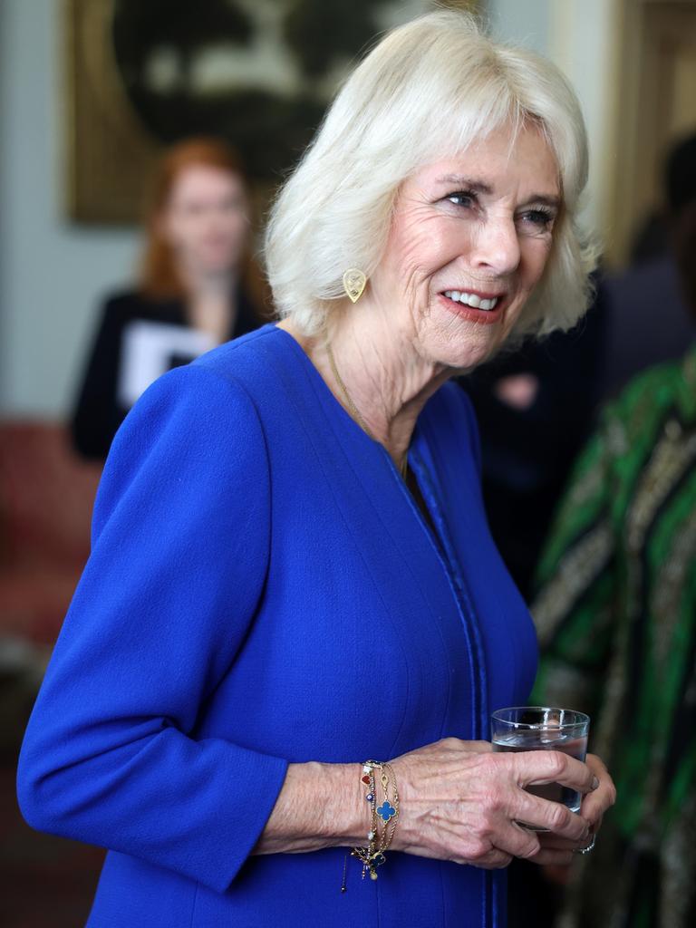 Queen Camilla had a four-foot blackamoor statue in the entrance hall of her Wiltshire home, Omid Scobie points out in Endgame. Picture: Getty Images