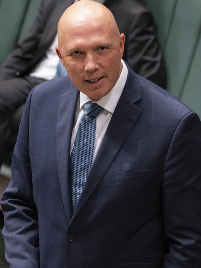 Defence Minister Peter Dutton is the only one carrying on Menzies’ legacy. Picture: NCA NewsWire / Martin Ollman