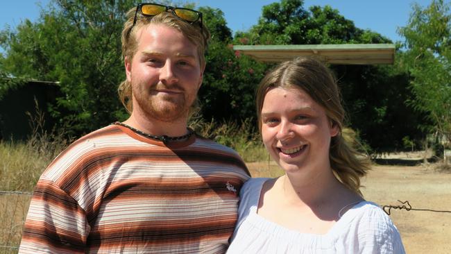 Kalvin Long and Carly Gasson, originally from Melbourne, found themselves in the right place the right to witness the auction.