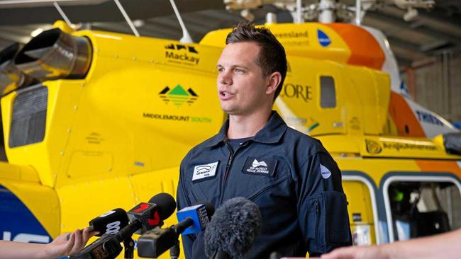 Ben McCauley has been part of the RACQ CQ Rescue crew for all three shark attacks. Picture: Emma Murray