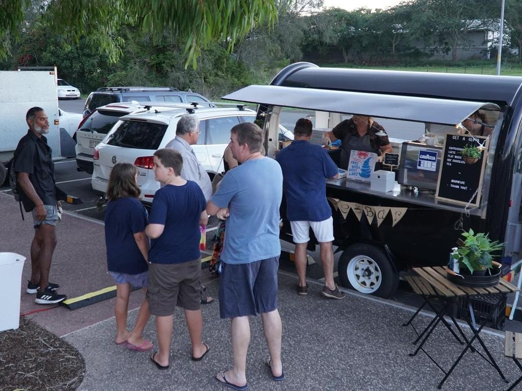 At this coffee van on Sunday night’s, homeless locals and church members unite for a meal and conversation.