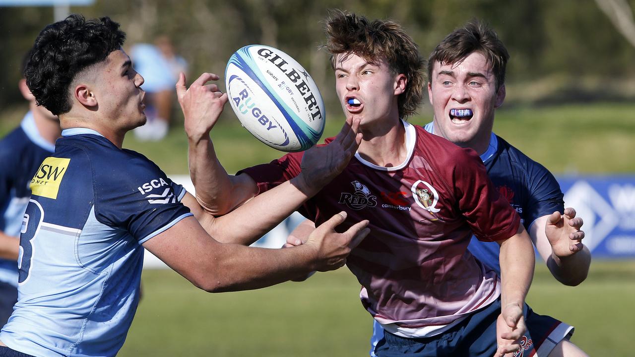 Nudgee’s Jacob Johnson playing for the Queensland 18s. Picture: John Appleyard