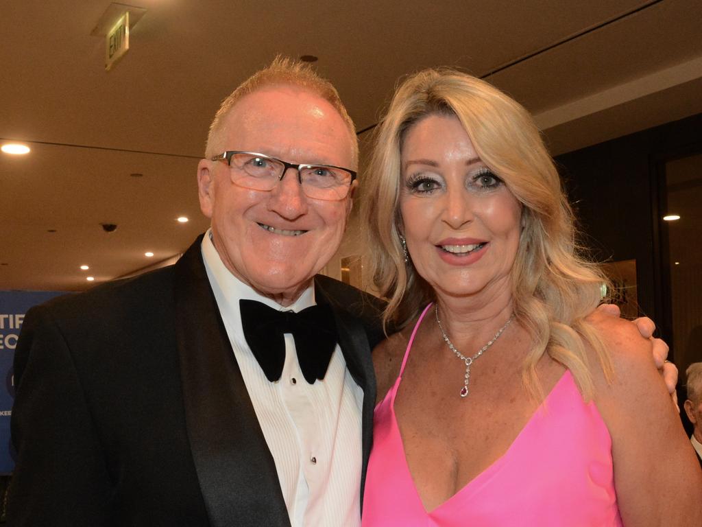 Richard Holliday and Anne Galvin at the Perry Cross 'Everything is Possible' Ball at The Star Gold Coast. Picture: Regina King