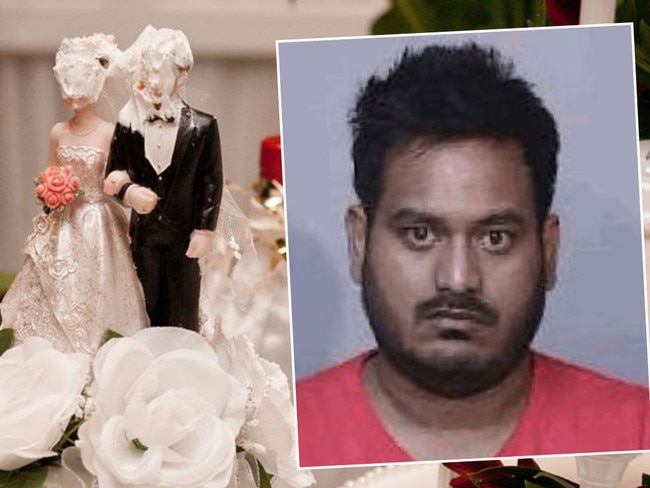 Indian immigrant Balram Tammineni charged over alleged online phishing scam which ruined a couple's wedding. Pictyures: Supplied