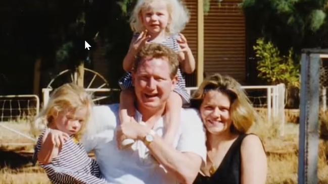 An old photo of Mr and Ms Forrest with their daughters Grace and Sophia. Picture: ABC