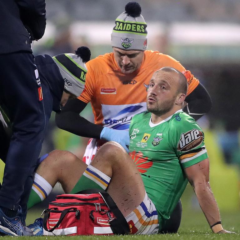 Josh Hodgson’s 2020 was ended by a knee injury in the ninth round. Picture: Matt King/Getty Images