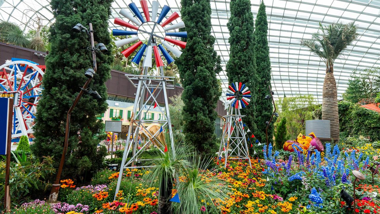 Toowoomba mayor Geoff McDonald led a council delegation to Singapore to witness the opening of the Toowoomba Carnival of Flowers display at the Gardens By The Bay.