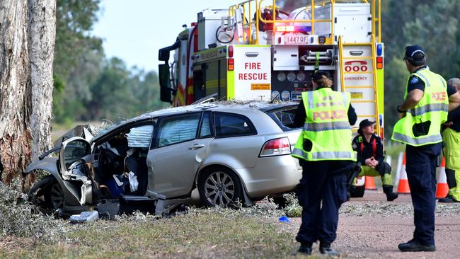 The fatal crash near Townsville. Picture: Evan Morgan