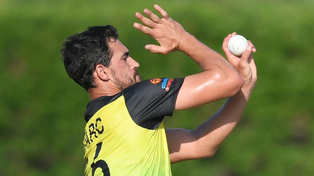 Mitchell Starc is part of a powerful bowling line-up for Australia. Picture: Aamir Qureshi/AFP