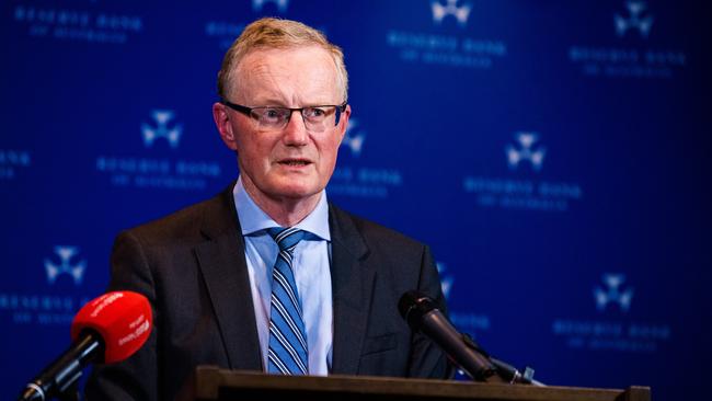 RBA governor Philip Lowe, above, has reiterated that the central bank expects the economy to start recovering by year’s end after a September quarter contraction of ‘at least 2 per cent, and possibly significantly larger’ due to lockdowns.