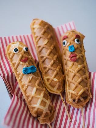 The Waffle Dog, a new twist on the Dagwood Dog, was the biggest hit of this year’s Royal Easter Show, with one sold every two minutes. Picture: Supplied. 