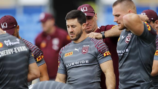 Ben Hunt is back in the Maroons’ camp and is confident he can transfer his impressive club form to the Origin arena. Picture: Josh Woning