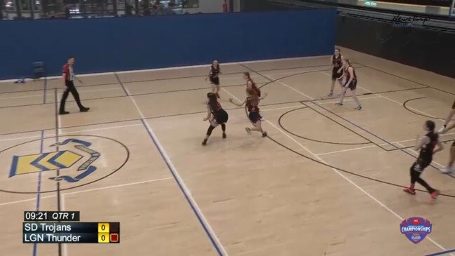 Replay: Basketball Queensland Under-16 State Championships – Southern Districts Trojan Black vs Logan Thunder