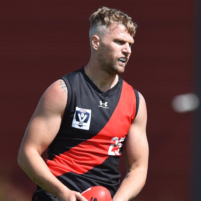 Jake Stringer returned in the VFL for the Bombers. Picture: Josie Hayden