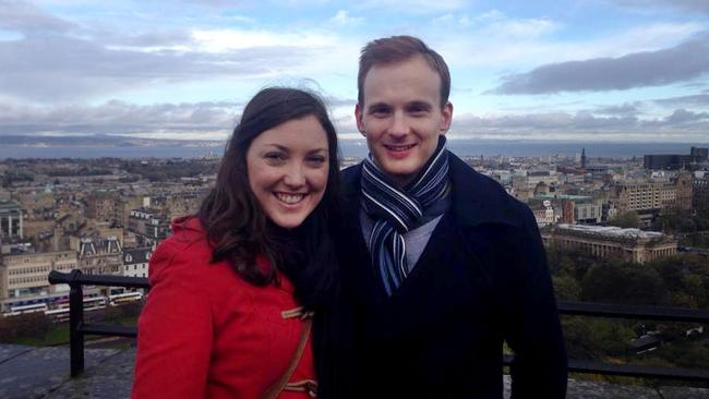 Kirsty Boden with partner James Hodder. Kirsty. Source: Facebook