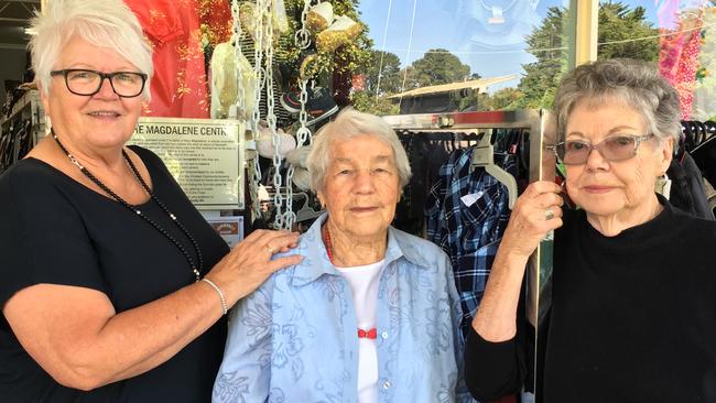 Jillian Mace, Mavis McAllister and Glenis Schulz are worried about the power station’s closure. Picture: Olivia Jenkins