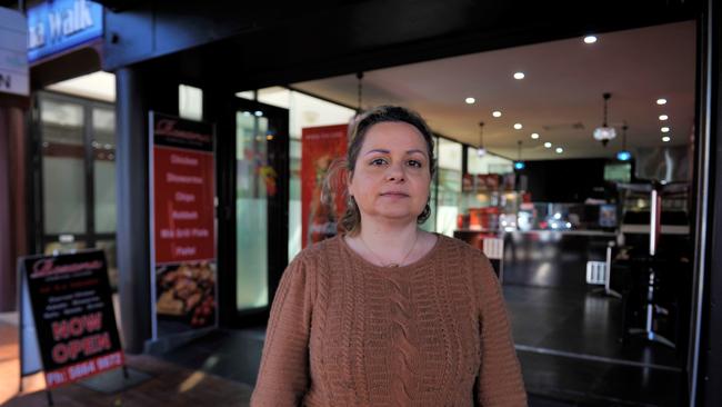 Abir Saad at Rozana Charcoal Chicken in Coffs Harbour has remained open for takeaway after regional NSW was sent into lockdown on Saturday. Photo: Tim Jarrett / Coffs Coast Advocate