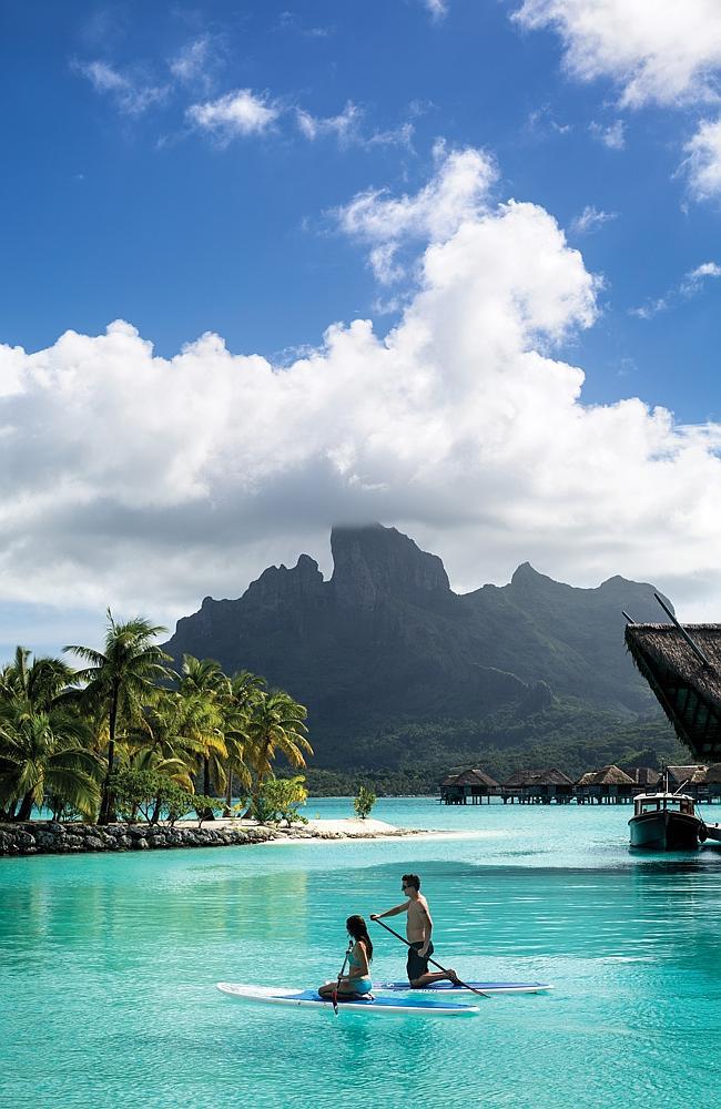 Boring Boring? Just kidding. The spectacular Four Seasons Bora Bora resort. Picture: Four Seasons.