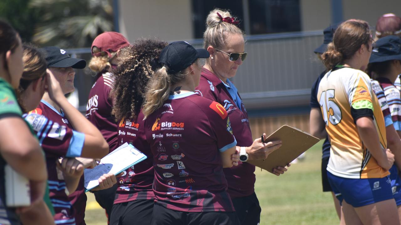 Capras under-17 girls head coach Nikki Carpenter at the recent trials at Yeppoon. Photo: Pam McKay