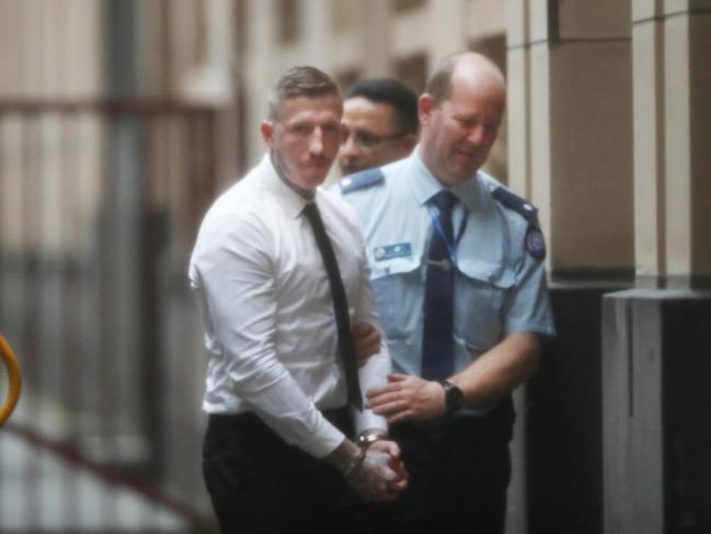 MELBOURNE, AUSTRALIA - NewsWire Photos, JUNE 26, 2023.(ID confirmed journo Liam Beatty) Tyson Armstrong, arrives at the Supreme Court of Victoria accused of manslaughter over the Crown Casino food court death of Luke Anthony Francis in March 2022. Picture: NCA NewsWire / David Crosling