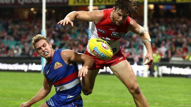 The Bulldogs were no match for a fired-up Swans team. Picture: Getty