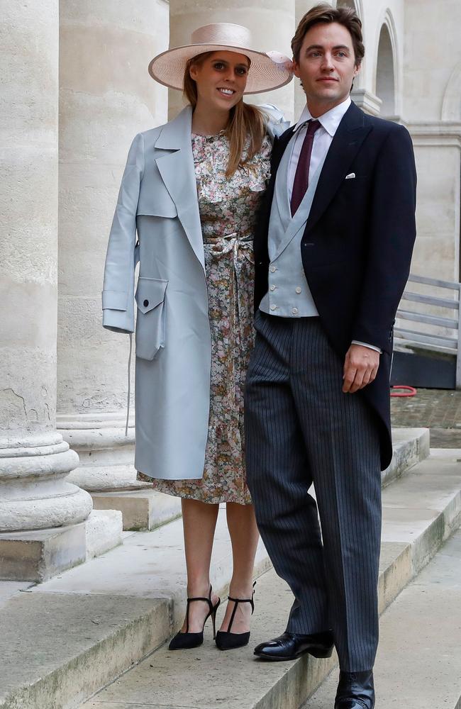 Princess Beatrice, granddaughter of Queen Elizabeth II, will marry Italian businessman Edoardo Mapelli Mozzi on May 29 at Saint James Palace in London. Picture: Francois Guillot