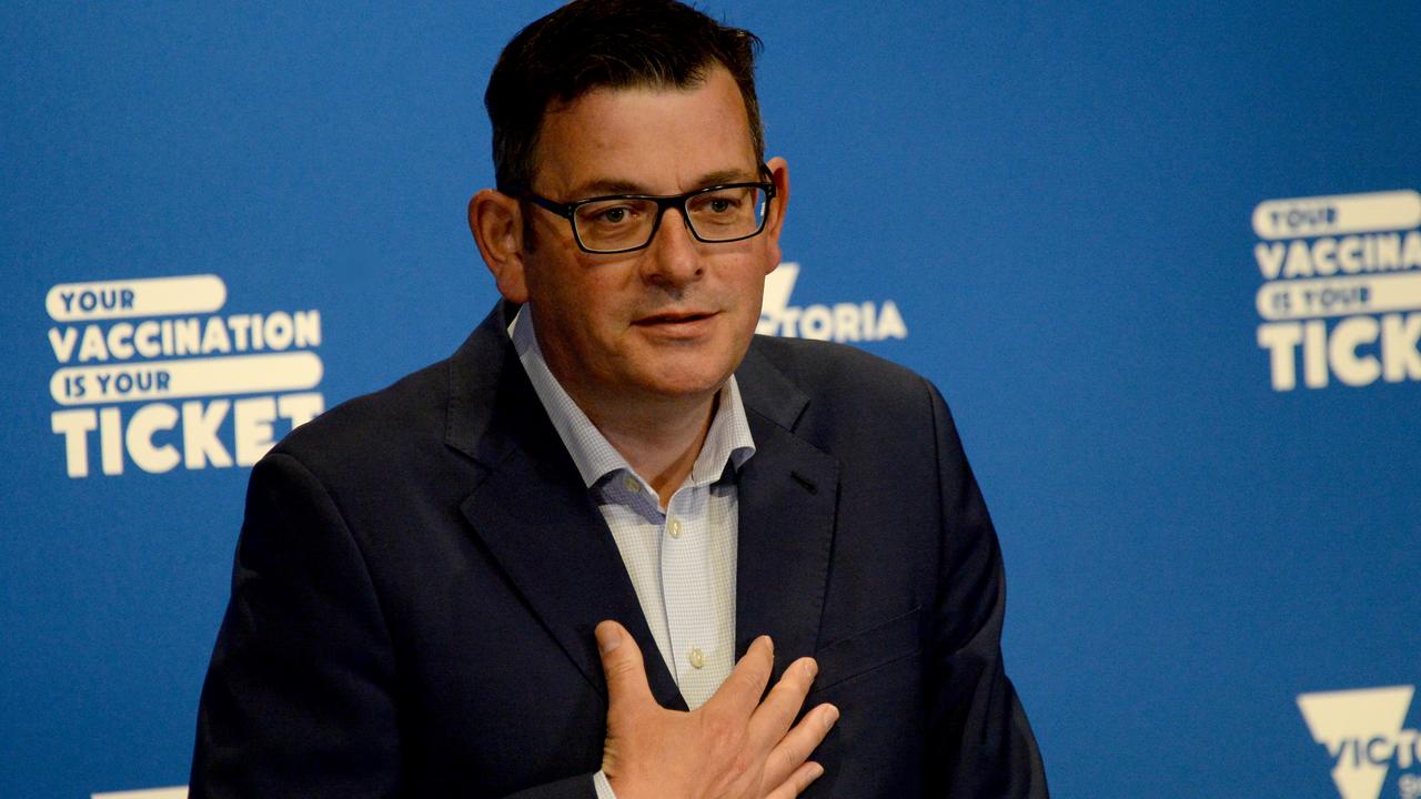 Daniel Andrews says people won’t simply ‘spring back’ as soon as we reopen. Picture: Andrew Henshaw