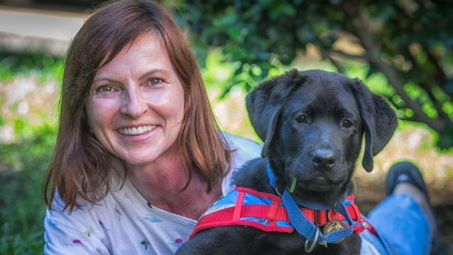 New Assistance Dogs Australia Puppy Educator Supervisor for the north shore Andrea Blackford with Rupert.