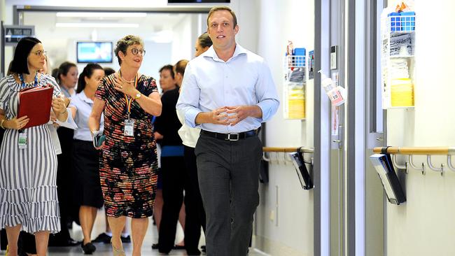 Queensland Health Minister Steven Miles introduced the health practitioners bill. Picture: AAP