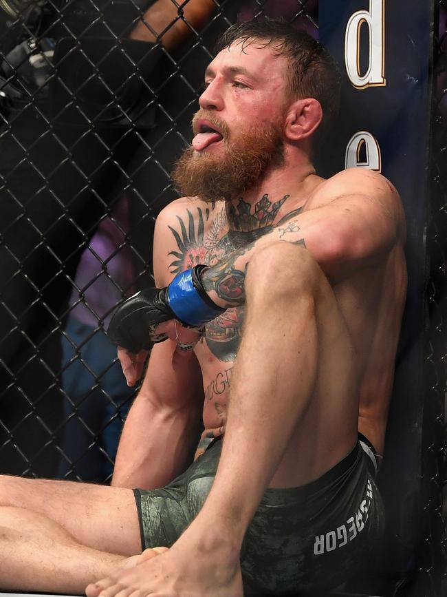 McGregor after the fight.