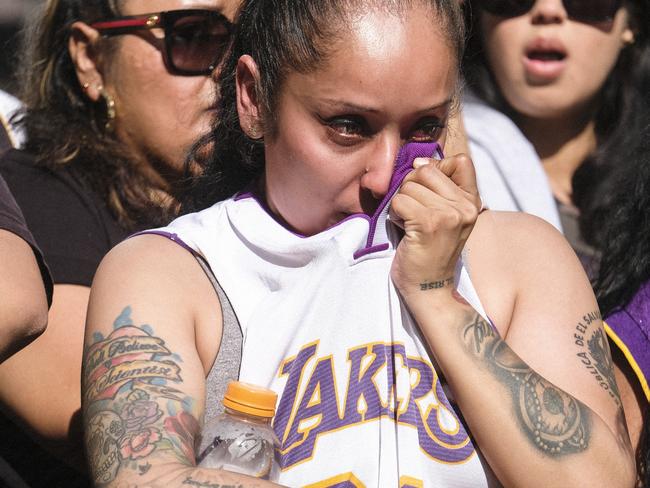 Basketball fans have been left devastated by the star’s death. Picture: AP