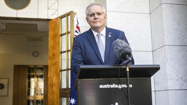 Prime Minister Scott Morrison has long been pushing gas as part of a solution to energy policy. Picture: NCA NewsWire/Gary Ramage