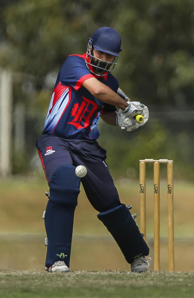 Akshat Buch batting for the Panthers.