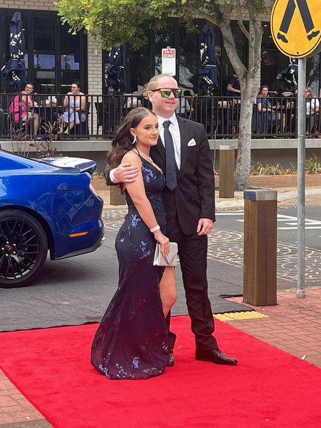 Lucas Barker arrives at the Urangan State School formal.