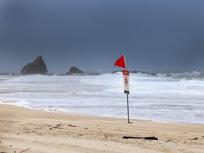 Some beaches along the NSW coast and southern parts of Queensland will be closed due to the hazardous surf conditions. Picture: NCA NewsWire / Scott Powick