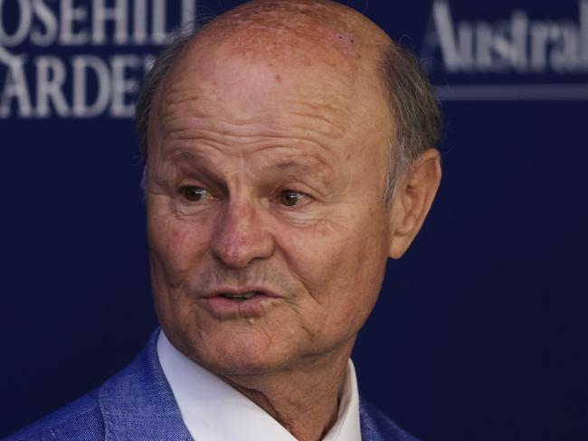 SYDNEY, AUSTRALIA - OCTOBER 31: Trainer David Payne looks on after winning race 6 the Kypreos Group Rosehill Gold Cup with Costello during Sydney Racing at Rosehill Gardens on October 31, 2020 in Sydney, Australia. (Photo by Mark Evans/Getty Images)