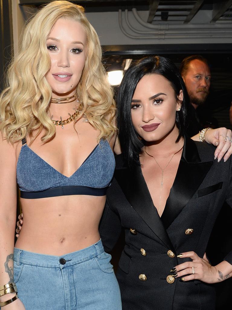 Iggy Azalea (L) and Demi Lovato. Picture: Getty