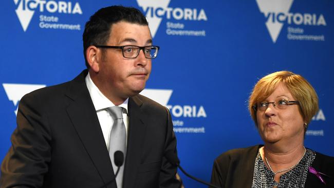 Under Premier Daniel Andrews’ two-year reign crime has skyrocketed by more than 20 per cent in Victoria. Picture: Nicole Garmston