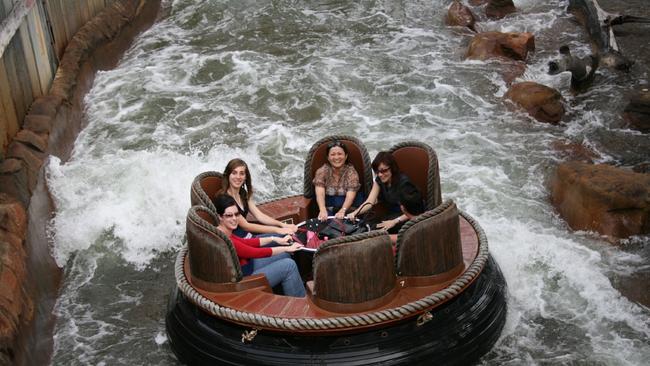 The Thunder River Rapids Ride opened in December 1986 in Dreamworld’s Gold Rush Country. Picture: Supplied