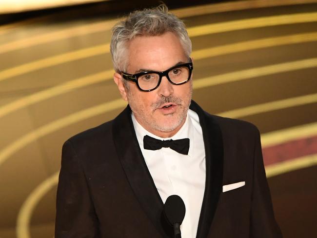 Best Director Alfonso Cuaron. Picture: AFP 