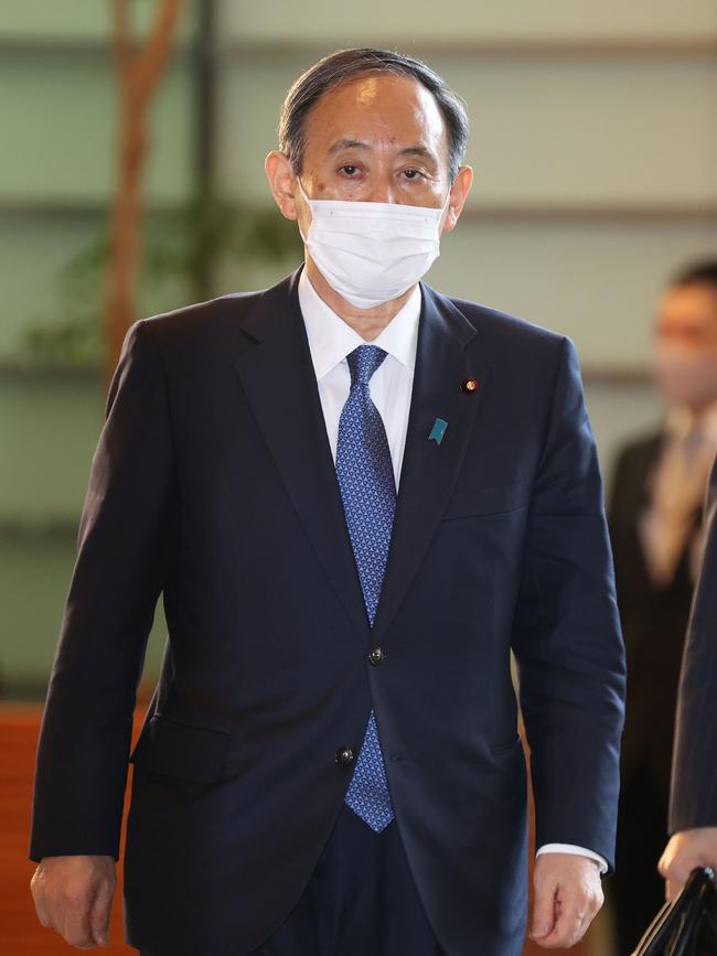 Japanese Prime Minister Yoshihide Suga. Picture: AFP