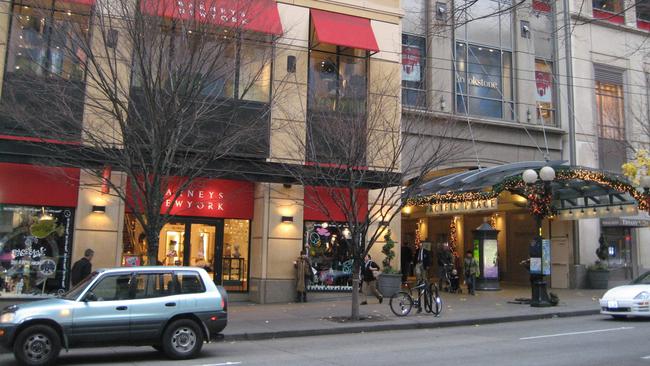 One of the most famous shops in the world — Barneys New York on Madison Ave.