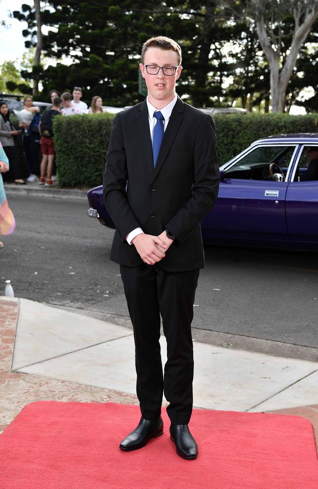 Robert Collins at Centenary Heights State High School formal. Picture; Patrick Woods.