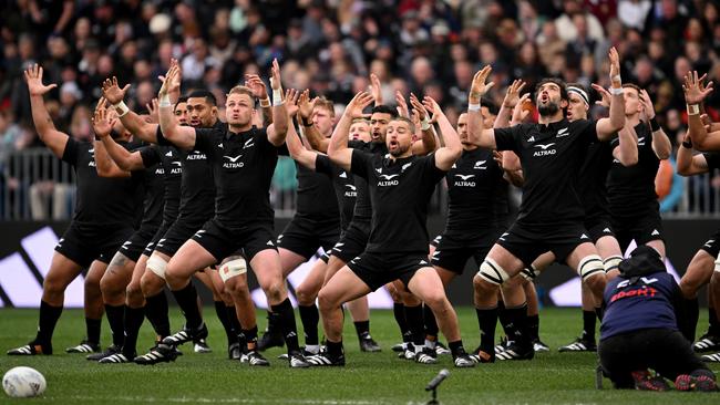 The All Blacks could perform the haka on Anzac Day. Picture: Joe Allison/Getty Images