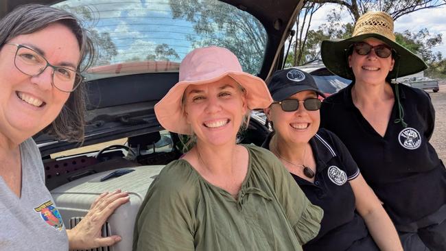 Rooster Rescue and Rehoming North Queensland's catch crew – Helen Lynn, Renay Robinson, Toni McCormack, Samara Grumberg. Picture: Supplied.