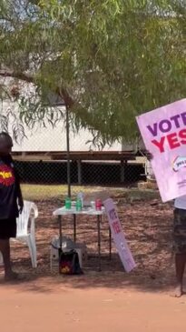 ‘It’s time’: Tiwi turns up to Voice vote