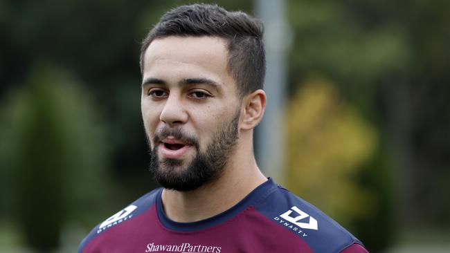 Sea Eagles recruit Josh Aloiai has delivered another swipe at his old club. Picture: Jonathan Ng