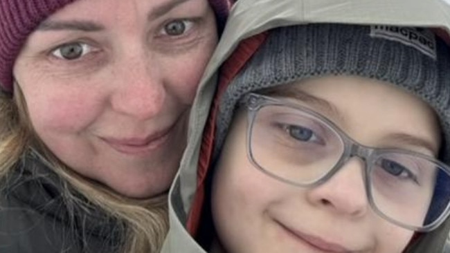 Rebecca Stewart and her nine-year-old son Tyler were on holiday in NYC when they were struck by an out-of-control taxi on Christmas Day.  Credit: 7NEWS