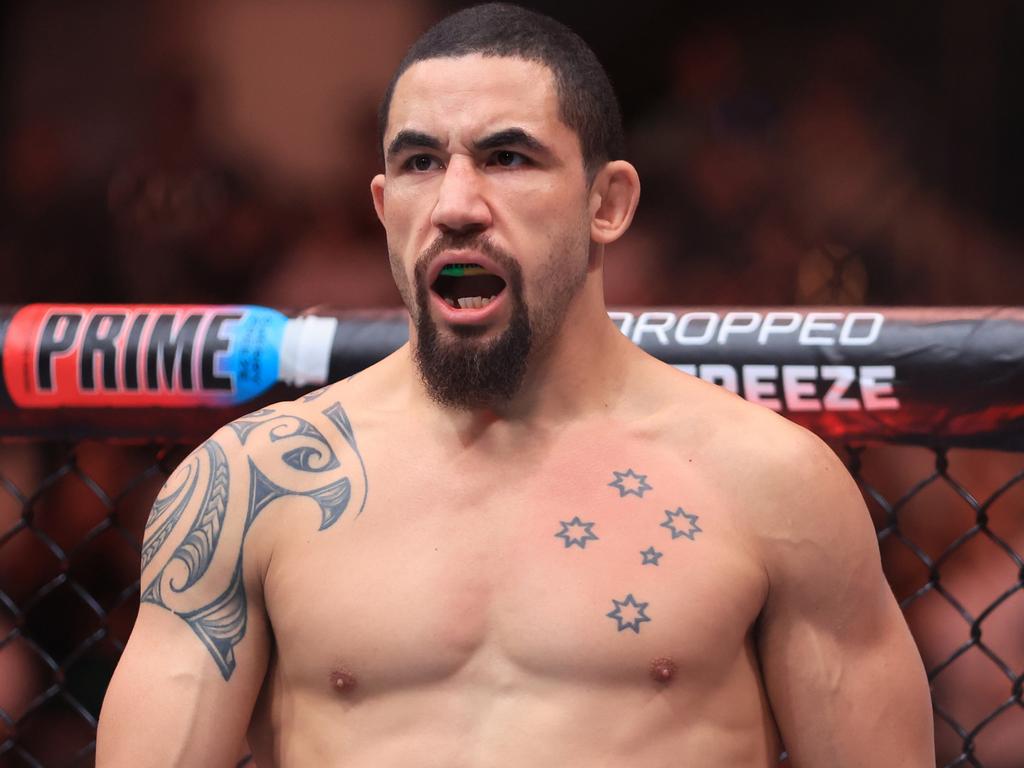 Robert Whittaker prepares to face Paulo Costa. Picture: Sean M. Haffey/Getty Images