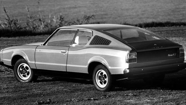 A 1974 Leyland P76 Force 7 coupe is one of Australia’s rarest cars. Only 10 pre-production models were made before British Leyland pulled the plug on local manufacturing. Picture: News Corp Australia